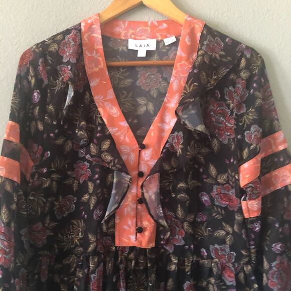 Anthropologie‎ LAIA Floral Tunic - Picture 4 of 7